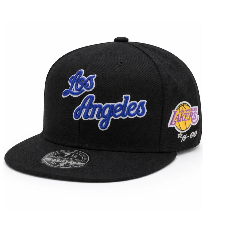 Mitchell & Ness Lakers Hardwood Classics Timeline Fitted Hat 7 1/8 NBA